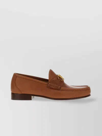 Valentino Garavani Vlogo Signature Loafer In Brown