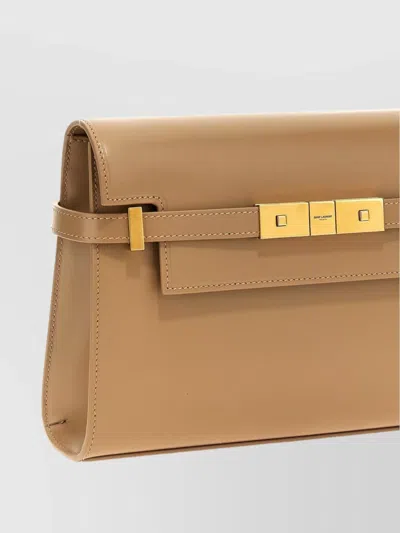 Saint Laurent Manhattan Small Shoulder Bag In Smooth Leather