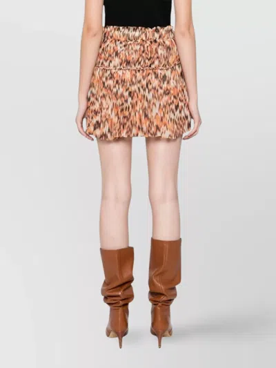 Isabel Marant Minigonna Roumi In Crepe Stampato Donna