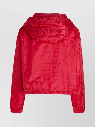 Moncler Hooded Jacket With Elastic Cuffs And Drawstring Hem