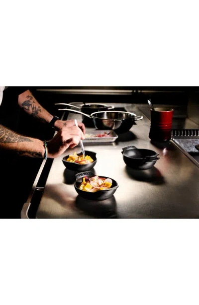 Le Creuset Gourmand Set Of 4 1/3-quart Enamel Cast Iron Braiser In Matte Black