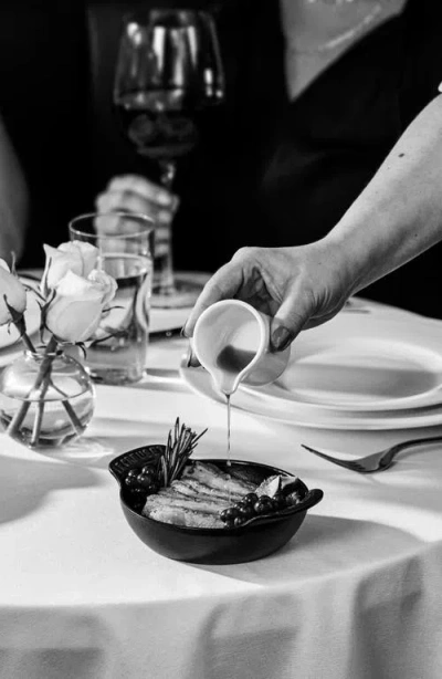 Le Creuset Gourmand Set Of 4 1/3-quart Enamel Cast Iron Oval Baker In Matte Black