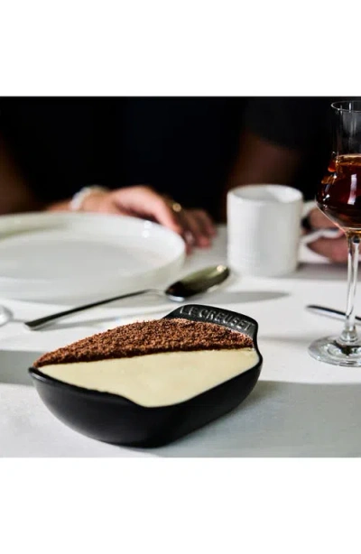 Le Creuset Gourmand Set Of 4 1/3-quart Enamel Cast Iron Rectangular Baker In Matte Black