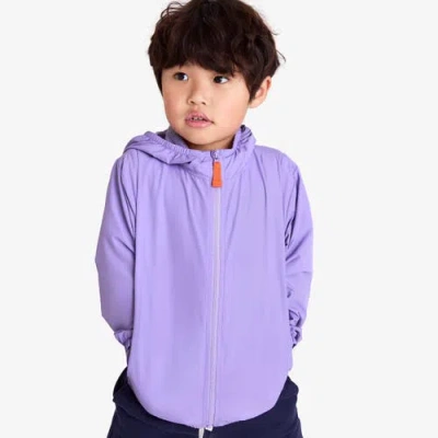 Primary Kids Packable Windbreaker In Iris