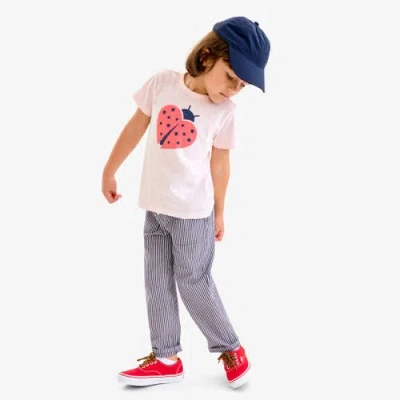 Primary Kids Ladybug Tee In Light Blossom Ladybug