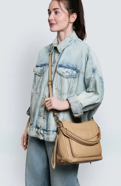 Aimee Kestenberg All For Love Convertible Leather Shoulder Bag In Camel