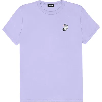 Dalix Heartly Ghost Tee In Dark Lavender