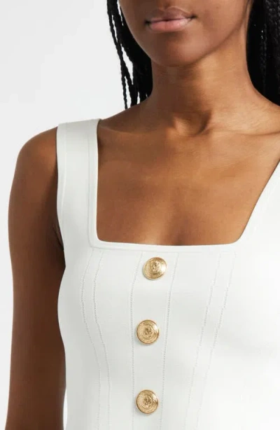 L'agence Saga Square-neck Corset Top In Neutral