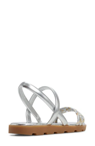 Aldo Narine Sandal In Silver Multi