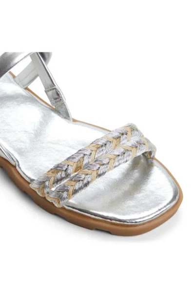 Aldo Narine Sandal In Silver Multi