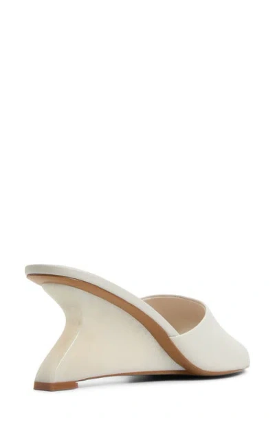 Aldo Women's Fiala Square-toe Sculpted Wedge Sandals In White