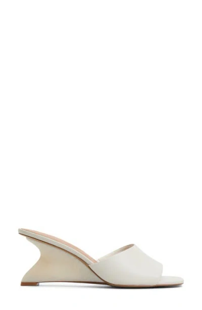 Aldo Women's Fiala Square-toe Sculpted Wedge Sandals In White
