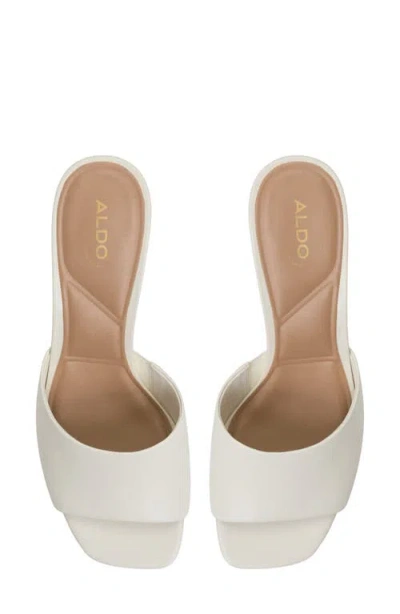 Aldo Women's Fiala Square-toe Sculpted Wedge Sandals In White