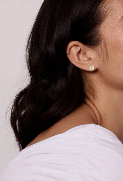 Electric Picks Camilla Clover Stud Earrings In Gold