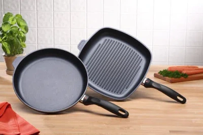 Swiss Diamond 2 Piece Cookware Set In Black