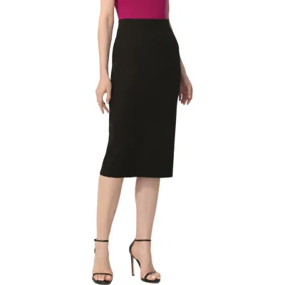 Kimi & Kai Knit Pencil Skirt In Black
