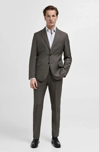 Mango Stripe Cotton Button-up Shirt In Blue