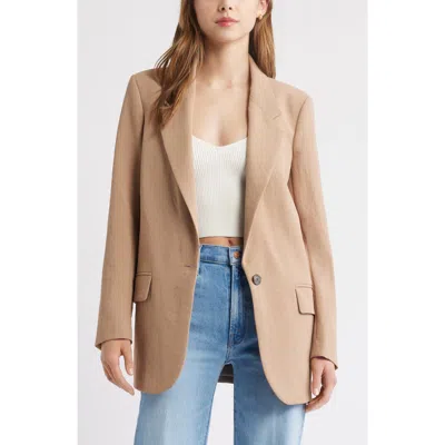 Open Edit The Curator Blazer In Tan Portabella