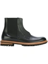 Dolce & Gabbana Black Leather Chelsea Mid Calf Men Boots Shoes In Cocoa