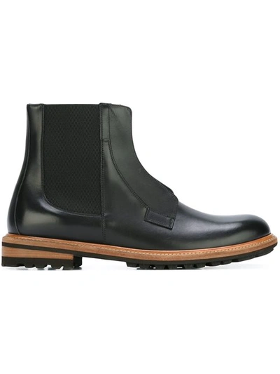 Dolce & Gabbana Leather Zip-up Chelsea Boots In Cocoa