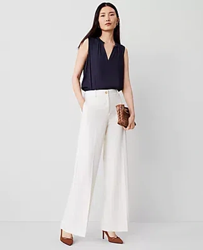 Ann Taylor The Petite Perfect Wide-leg Pant In Winter White