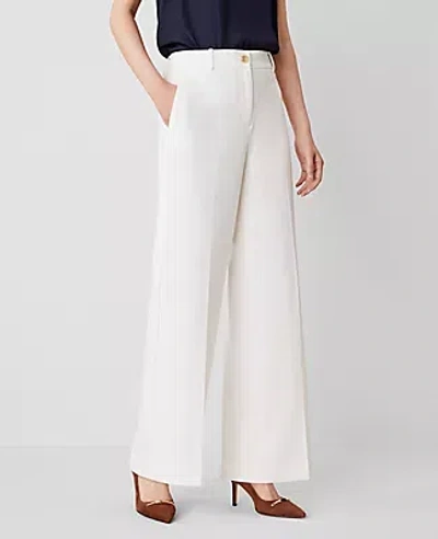 Ann Taylor The Petite Perfect Wide-leg Pant In Winter White