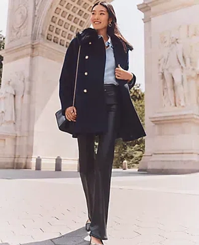 Ann Taylor The Petite Coated Boot Jean In Black Coated