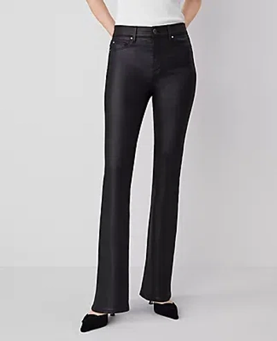 Ann Taylor The Petite Coated Boot Jean In Black Coated