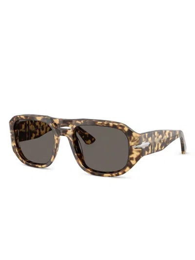 Persol Geometric-frame Sunglasses In Brown