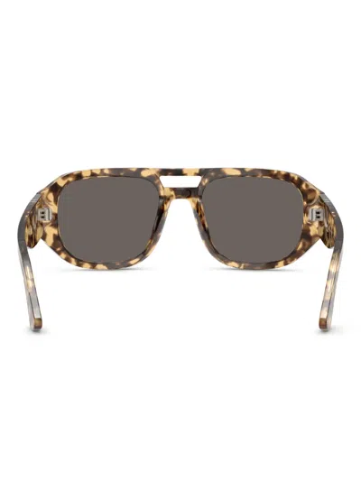 Persol Geometric-frame Sunglasses In Brown