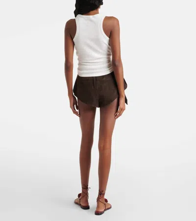 Magda Butrym Mini Skirt With Rosette In White