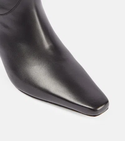 Staud Western Wally 50 Leather Knee-high Boots In Black