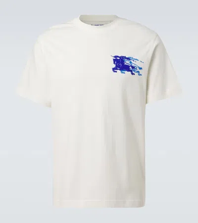 Burberry Ekd Cotton T-shirt In Grey