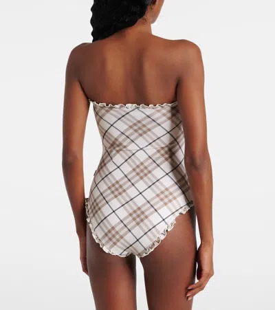 Burberry Printed One-piece Swimsuit In Multicoloured