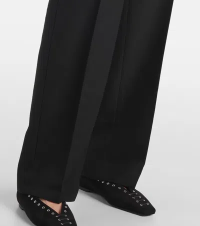 Totême Mid-rise Straight Pants In Black