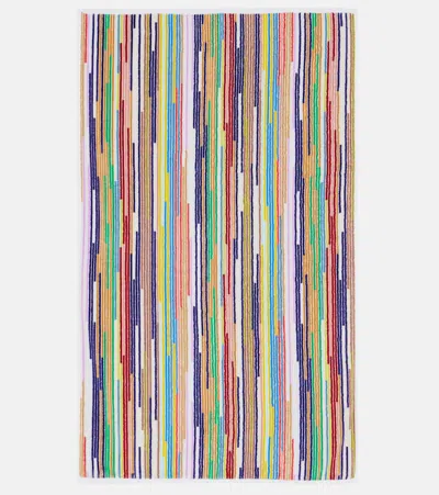 Missoni Melody Set Of 2 Striped Terry Towels In Multicoloured
