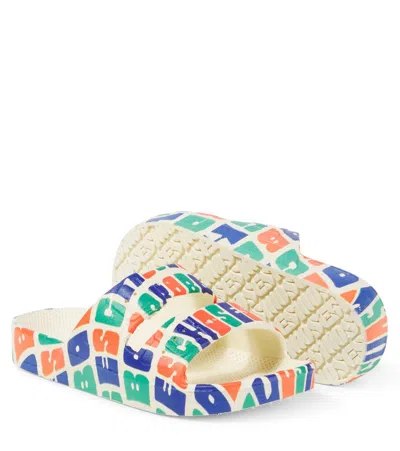 X MOSES LOGO印花凉拖鞋