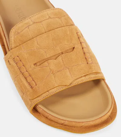 Jacquemus Woman Sandals Tan Size 8 Leather In Brown