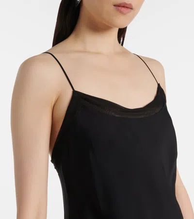 Totême Toteme Silk Satin Slipdress In Black