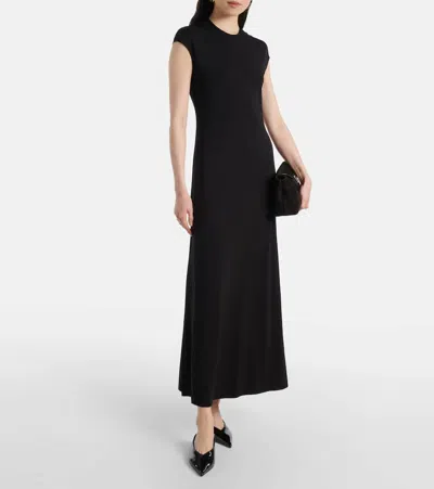 Totême Toteme Jersey Long Dress In Black