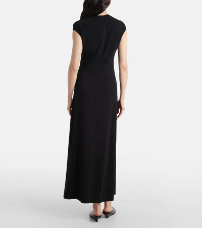 Totême Toteme Jersey Long Dress In Black