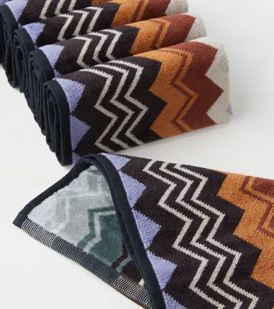 Missoni Giacomo Set Of 6 Face Towels In Multicoloured