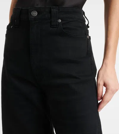 Khaite Dane Denim Mid Rise Jeans In Blue