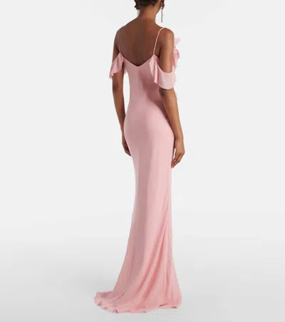 Self-portrait Self Portrait Long Dress In Pink