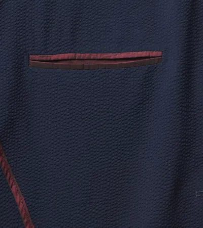 Rubinacci Striped Single-breasted Wool Blazer In Blue