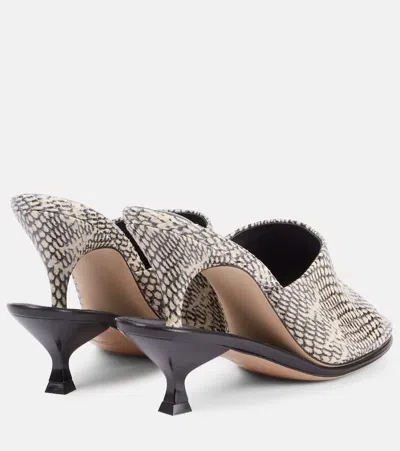 Jacquemus 110mm Les Doubles Hi Mules In Neutrals