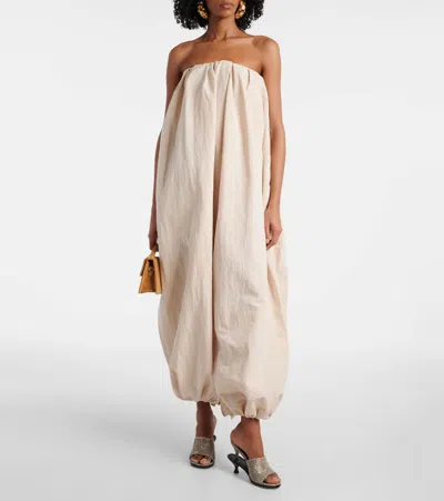 Jacquemus 110mm Les Doubles Hi Mules In Neutrals