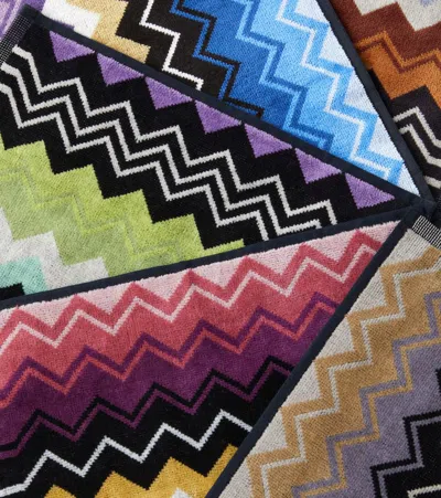 Missoni Giacomo Set Of 6 Cotton Terry Face Towels In Multicoloured