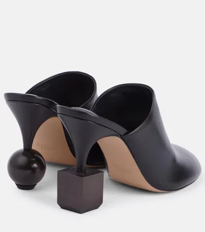 Jacquemus Mule With Geometric Heel In Black