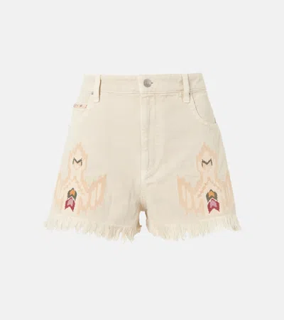 Isabel Marant Étoile Lesia Shorts In Beige